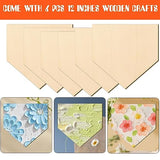 6 Pcs Unfinished Wood for Crafts Wooden Home Plate Baseball Softball Unfinished Wood Baseball Plaque Baseball Home Plate Softball Blank Wood Cutouts YLOLUL