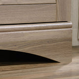 Sauder Harbor View Storage Pantry Cabinet, L: 35.43" x W: 16.73" x H: 61.02", Salt Oak finish Sauder