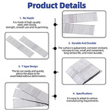 Glarks 5000Pcs 18 Gauge Galvanized 5/8 inch Brad Nails Straight Finishing Nails for Electric Pneumatic Brad Nailer Gun, Molding Cabinetry Building Glarks
