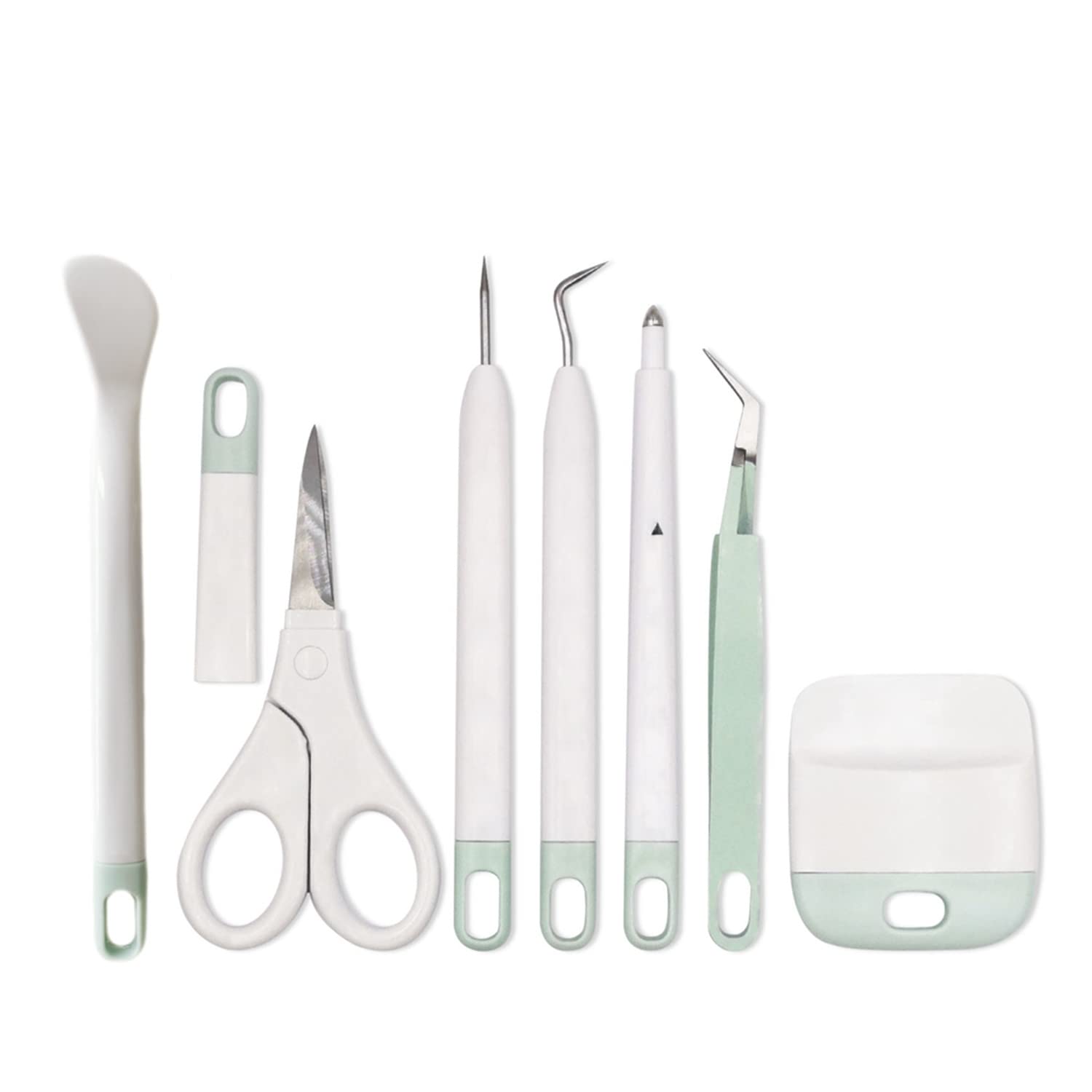 Craft Vinyl Weeding Tools Set,Precision Tool Kit for Crafting and DIYs, Scissor,Tweezers,Weeders,Scraper,Spatula,Scoring Stylus Pen for corey-z