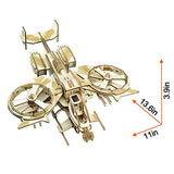 3D Wooden Puzzles Laser Engraving DIY Safe Assembly Constructor Kit Toy for Teens and Adults (Fighter) Wewinn