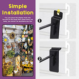 Swpeet 20Pcs 8 Inch Heavy Duty Slatwall Hooks Assortment Kit, Slatwall Accessories Slatwall Panel Hooks Garage Organization Slat Wall Hooks Pegboard Swpeet