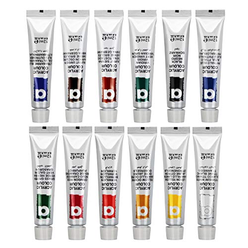 Falling in Art Easel Box Acrylic Paint Set with Portable Table Display Stand, Acrylic Paint, Canvas Panels, Brushes, Palette for Christimas Gift - WoodArtSupply