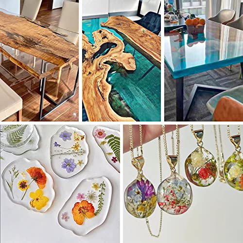 Demorex 1 Gallon Crystal Clear Epoxy Resin Kit, High Gloss & Bubbles Free Resin Supplies for Art Coating and Casting, Craft DIY, Wood, Tabletop, Bar Demorex