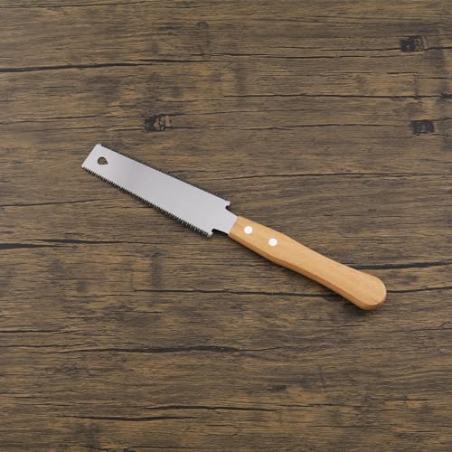 eMagTech Japanese Hand Saw Double Edged 12/17 TPI Flush Cut Saw SK5 High Carbon Steel for Garden Trimming Leveling Table Legs Woodworking Tool eMagTech