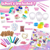 ToyUnited Unicorn DIY Snow Globe Crafts Kit - Unicorn Toys Christmas Birthday Gifts for Girls Ages 4 5 6 7 8-12 Year Old Arts and Crafts Kit for Kids ToyUnited