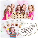 Thyle 12 Pcs Unfinished Wooden Boxes with Glass Lid Small Blank Wooden Box Natural Wooden Christmas Gift Boxes 3.5 x 3.5 x 1.8 Inch Wood Box for Thyle