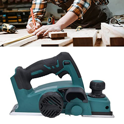 Electric Hand Planer, Cordless 3-1/4" Wood Planer with 2mm Adjustable Planing Depth, 15000r/min Handheld Power Hand Planer for Woodworking, Trimming,