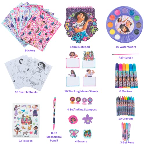 Innovative Designs Disney Encanto Creativity Fun Kids Art Set for Coloring, Painting, and Crafts Innovative Designs