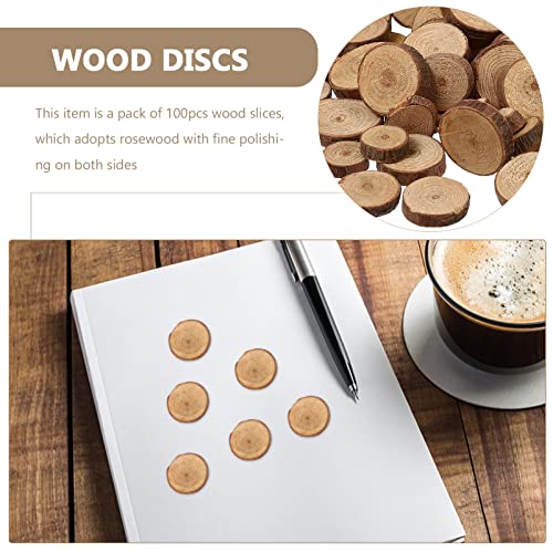 unfinished natural wood slices circles with