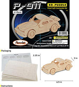 Puzzled Car Porsche911 SM 3D Jigsaw Woodcraft Kit Wooden Puzzle Puzzled