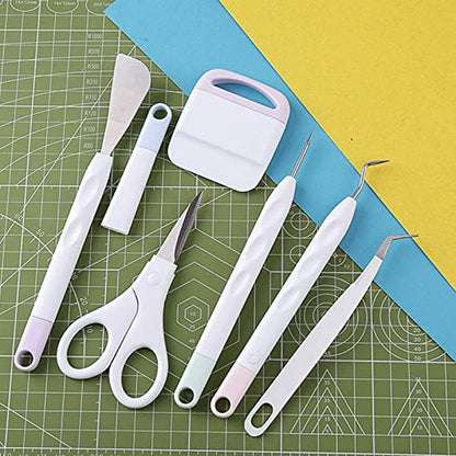 13 Pcs Vinyl Weeding Tools Stainless Steel Plotter Accessories HTV, Precision Carving Craft Hobby Knife Kit +1 Piece Storage Bag, Silhouettes,