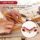 Tpaitlss Aluminum Alloy 90 degree Positioning Square 5.5" Right Angle Clamp 140x140mm L Ruler Woodworking Carpenter Tools tpaitlss