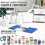 CUPITUP 3 Pcs Silicone Wraps for Sublimation Tumblers Blank Compatible with Cricut Mug Press and Tumbler Press, Heat Press Accessories for Mug Cup CUPITUP