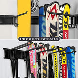 WALMANN Wall Mount Tool Organizer, Mop and Broom Holder, Garage Storage Rack, Heavy Duty Garden Tool Storage Organization System, Holds Up to 300lbs WALMANN