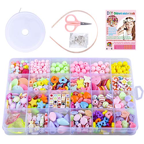 SUNNYPIG Jewellery Crafts for Kids Girls, Jewelry Making Kit Toy for 3-8 Year Old Girls Kids Crafts Set Toys Gift for 3-8 Year Old Gilrs Kid Toddlers - WoodArtSupply