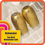 Mod Podge CS27593 Dishwasher Safe Glitter Gold, 8 fl oz Multi-Purpose Formula, Perfect for Easy to Apply DIY Arts and Crafts Mod Podge