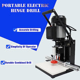 PreAsion Hinge Drilling and Boring Machine, Portable Woodworking Hand-Held Hinge Drilling Machine, Hinge Drilling Machine for Woodworking 110V 1100W PreAsion