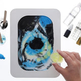 Welled Wood Surface, Rectangle with Hand Organic Shaped, 13" x 7.3", for Wooden Trays, Crafts and Decorations, welled Center for Resin Design or LEISURE ARTS