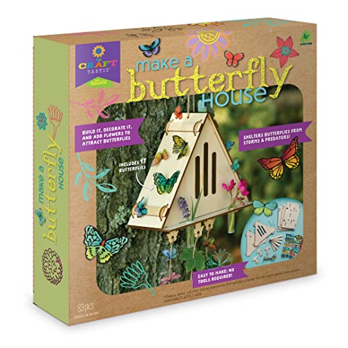 PlayMonster AW118 Make a Butterfly House Craft-Tastic - WoodArtSupply