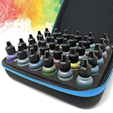 Alcohol Ink Storage Carrying Case, Paint Carry Case Organizer, Stores 30x 0.5-Ounce Bottles of Alcohol Inks, Stickles, Glossy Accents or Reinkers, Pixiss