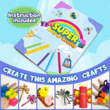 FUNZBO Arts and Crafts Supplies for Kids - Kids Craft Kit with Art Supplies & Craft Supplies, Preschool Learning Activities, School Art Project, DIY FUNZBO