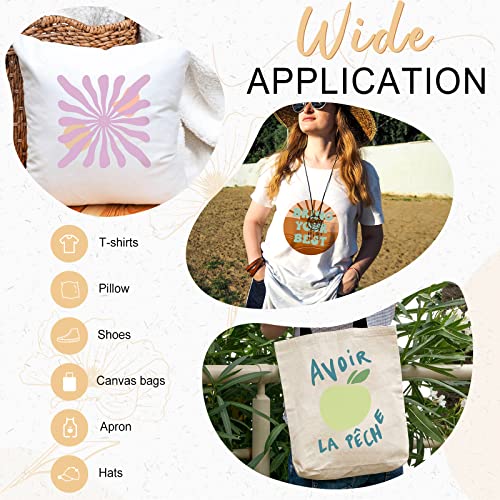 Tintnut Boho Color Heat Transfer Vinyl - 18 Sheets 12 X10 Inche Neutral Tone Brown HTV Vinyl Aqua Iron On Vinyl Beige/Brown/Tan/Light Lilac HTV for Tintnut