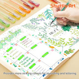 Shuttle Art 80 Pack Glitter Gel Pens, 40 Colors Glitter Gel Pens Set with 40 Refills for Adults Coloring Books Drawing Crafts Scrapbooking Journaling Shuttle Art