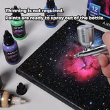 ARTME Airbrush Paint, 12 Metallic Colors Airbrush Paint Set Opaque & Water Based Acrylic Metallic Airbrush Paint, Ready to Spray, Leather & Shoe Artme