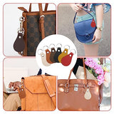 SAVITA 30 Pcs Leather Key Chain Kit, Leather Key Fob Kit Leather Keychain with Key Rings and Rivets PU Leather Keychain Blank for DIY Craft Laser SAVITA