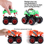JOYIN Kids Craft Kit Build & Paint Your Own Monster Car Art & Craft Kit DIY Toy Set Make Your Own Monster Friction Powered Truck, for Kids JOYIN