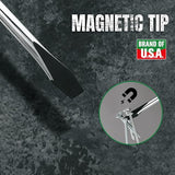 SK 6-Piece Slotted Screwdriver Set, Magnetic Screwdriver Set, S2 Steel, SureGrip Handle SK