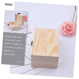 DECHOUS 3pcs Box Wooden Box Unfinished Wood Crates Retro Jewelry Case Book Shelf Decor Strawberry Decor Craft Storage Desk Topper Tabletop Decor DECHOUS