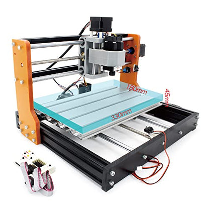 CNCTOPBAOS 2 in 1 CNC 3018 Pro with 5.5W 5500mW Module Offline GRBL Controller DIY Mini CNC Router Kit 3 Axis Desktop Acrylic PVC PCB Wood Milling