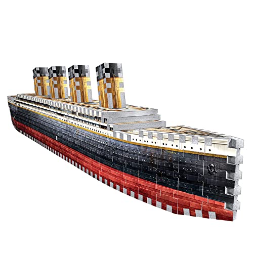 Wrebbit 3D Puzzles Wrebbit 3D - Titanic 440-Piece 3D Jigsaw Puzzle - WoodArtSupply