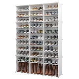 MAGINELS Shoe Rack Organizer 72 Pairs Shoe Cabinet Storage,Shoes Shelves for Living Room Bedroom Hallway, White MAGINELS