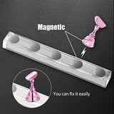 2 Sets Pink Nail Stand for Press on Nails Display, Magnetic Fake Nails Holder for Painting Nails Practices, Beginner Acrylic Nail Art Kit JUSTOTRY