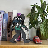 Sasquatch Figurine Decor, Wooden Centerpiece Bigfoot Decorations, 3D Multilayer Wildlife Wall Art Carved Bigfoot Decor, Wooden Yeti Figurine for Edlike