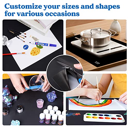 LET'S RESIN Extra Large Silicone Mat for Crafts,36''x24''Nonstick &Nonskid Heat-Resistant Silicone Crafts Mat, Easy Clean&Store Multipurpose Silicone LET'S RESIN