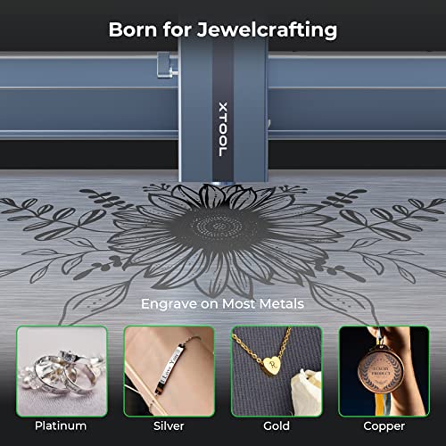 xTool 1064 Laser Module for xTool D1 Pro Laser Engraver, 15KW Peak power engrave metals, 0.03*0.03mm compressed spot engraving and cutting on Makeblock