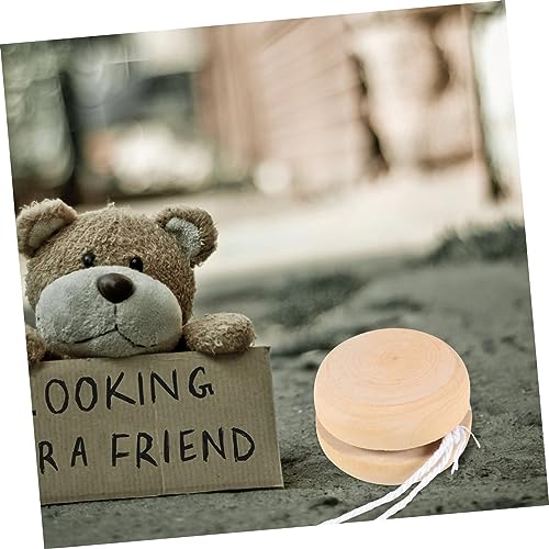 Gogogmee 10pcs Graffiti Yo-yo Trick Yoyo Beginner Yoyo Transaxle Yoyo Responsive Yoyo Rotating Yoyo Balls Wood Yoyo Balls Unfinished Wood Bearing Gogogmee