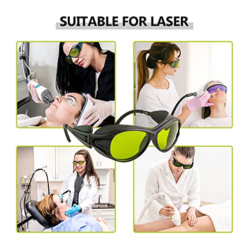 180-420 &740-1100nm Laser Safety Glassess 808nm Laser Engraving Protective Goggles,980nm, 1064nm Industrial Laser Protective Glasses,Professional - WoodArtSupply