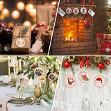 Wood Ornaments, Mathtoxyz Wood Slices 2.4-2.8 Inches 30 Pcs Rustic Unfinished Wood Log Discs Predrilled Wooden Circles for DIY Arts Crafts Halloween Mathtoxyz