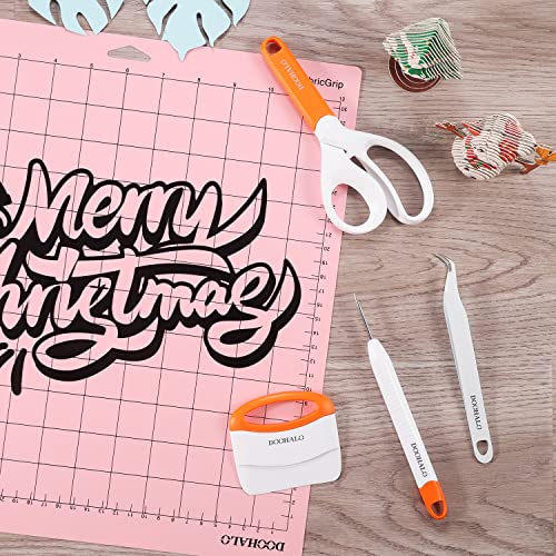 DOOHALO Vinyl Weeding Tools for Cricut Tools Crafting Basic Accessories Set Kit for Silhouette Weeding Scraper Spatula Tweezers Scissors Basic Tools DOOHALO