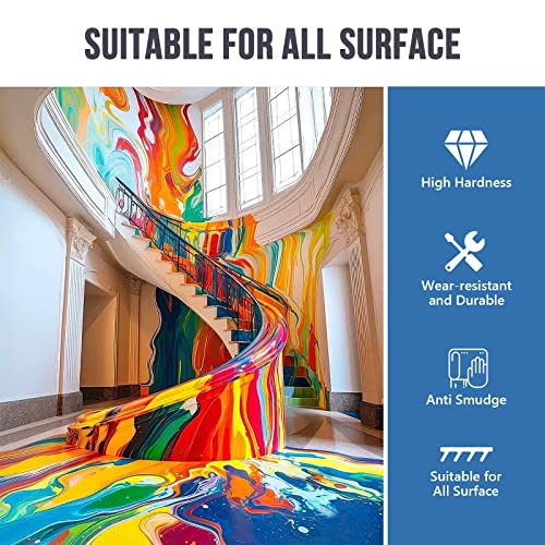 Epoxy Resin 2 Gallon - Crystal Clear Epoxy Resin Kit - Self-Leveling, High-Glossy, No Yellowing, No Bubbles Casting Resin Perfect for Crafts, Table FUHITIM