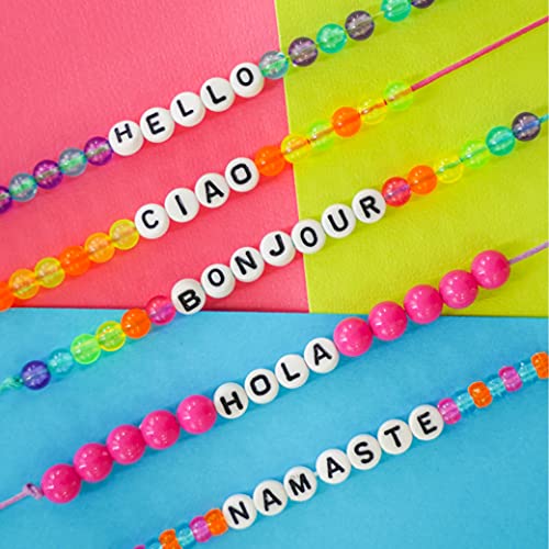 Just My Style Alphabet Beads Bracelet Making Studio By Horizon Group USA, Make 50+ Custom Bracelets With Over 2000+ Premium Beads, Includes Storage Just My Style