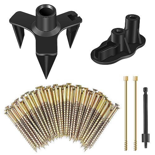 Floor Repair Kit, Floor Fix Screws Kit for Most Wood Floors, Eliminate Noise Under Floors, Contains 5 Tools and 50 Screws MARKETTY