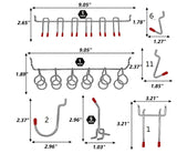 WEN Workbench Pegboard Accessory Kit, 114-Piece (WB114A) WEN