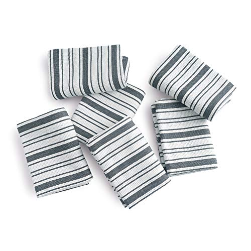 Casa De Lan Pack of 6 Cotton Kitchen Towel Set - Dish Towels for Kitchen - Basket Weave Cloths - Tea Towels for Kitchen - Highly Absorbent - 100% Casa De Lan