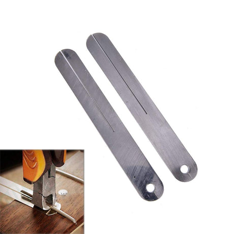 CCeCCe 2 Pack Guitar Fret Chip Stopper Plate for Fretboard Puller Tool Pulling Guard Fingerboard Guards Fret Protectors Removal Guitar Frets Repair CCeCCe